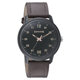 Sonata Men's Watch Analog Green Dial With Brown Leather Strap, 77085PL02